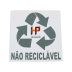 Adesivo Coleta Seletiva Não Reciclável Web Graph