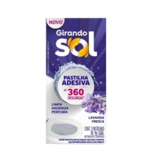 Adesivo sanitário lavanda fresca com 3 unidades Girando sol