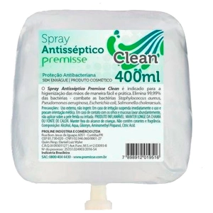 Álcool spray antisséptico 400ml Premisse