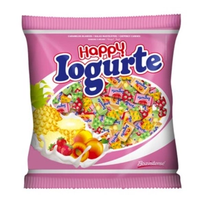 Bala mastigável happy iogurte 500gr Florestal