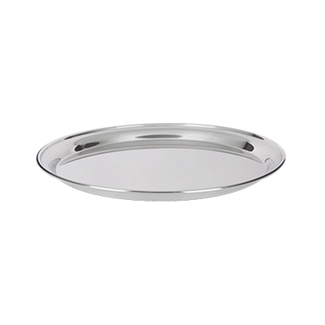 Bandeja redonda de inox 35cm Plasvale