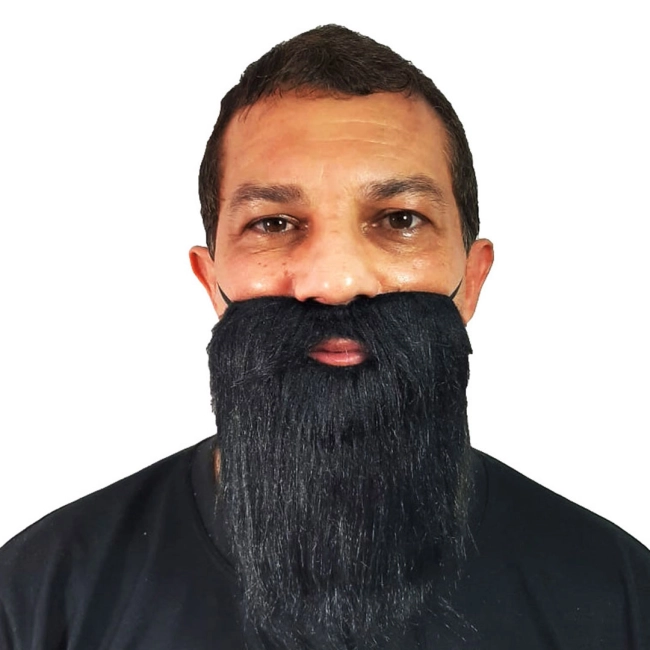 Barba grande preto Ponto das Festas 