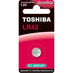 Bateria 01,5v alcalina lr43 Toshiba