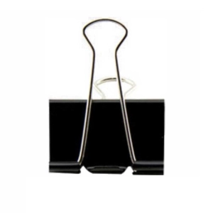 Binder clip 41mm prendedor de papel preto BRW