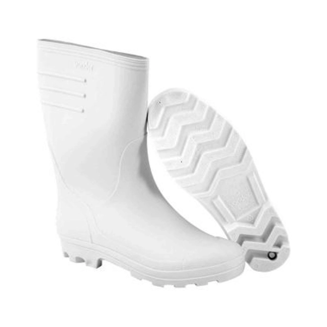 Bota de PVC branca cano medio numero 41 Vonder