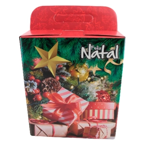 Caixa para cesta de natal 22x15x26 maletinha de natal