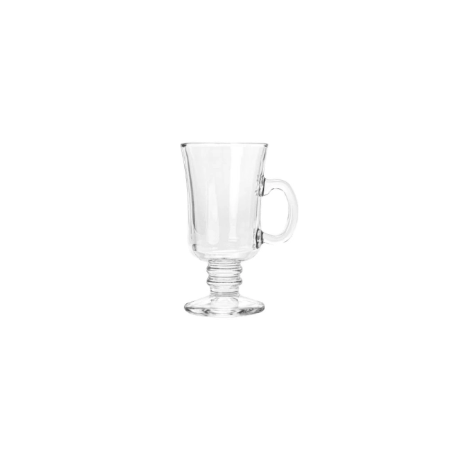 Caneca Vidro Capuccino 240 Ml Referência 9100 Plasvale