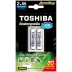 Carregador de Pilha Usb para 2 Unidades AA/AAA 2000 Mah Toshiba