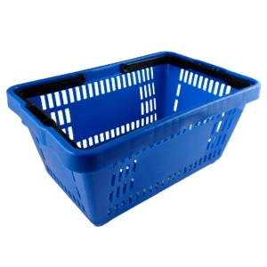 Cesta para mercado azul com alça Ralf Plastic