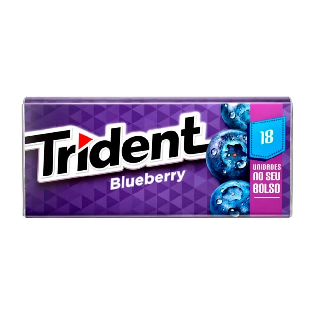 Chiclete Blueberry Com 14 Unidades Trident