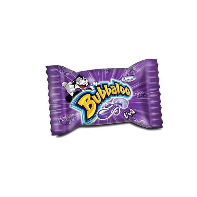 Chiclete Bubbaloo Uva Adams 