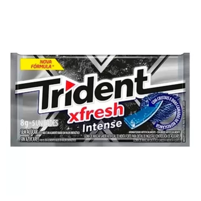 Chiclete Fresh Intense Com 14 Unidades Trident 