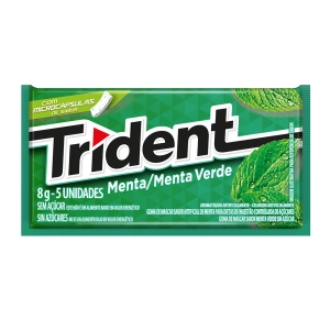 Chiclete Menta Com 5 Unidades Trident 