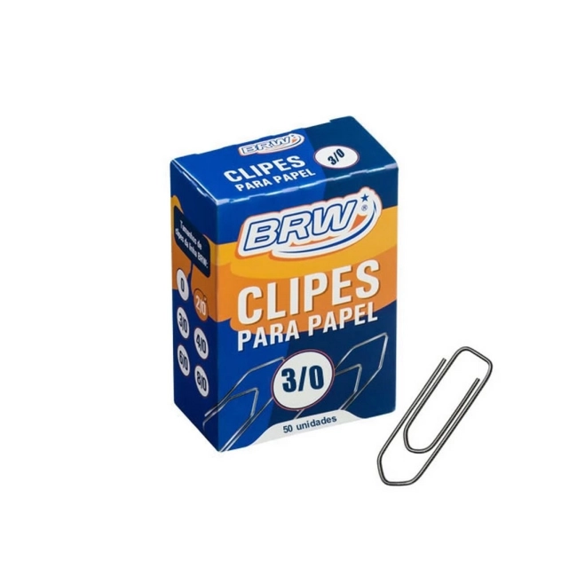 Clips de metal BRW N 3 com 50