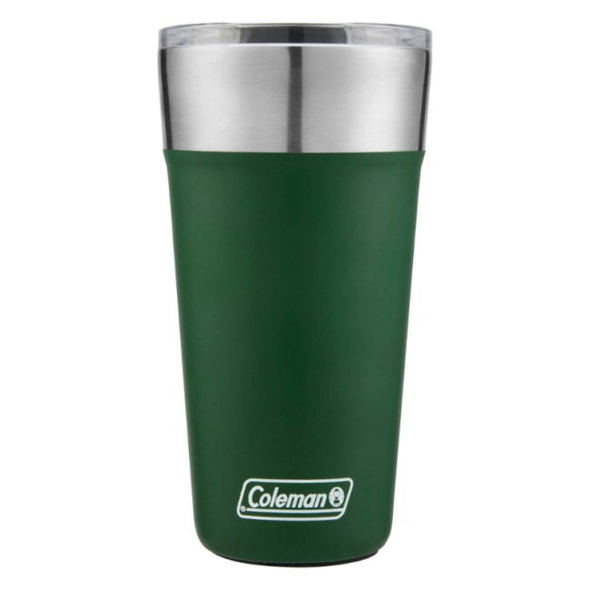 Copo térmico verde com tampa 600ml Coleman