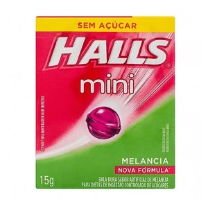 Drops halls mini sem açucar melancia 15g 