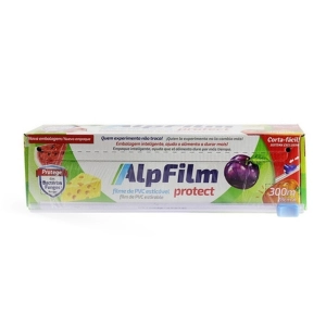 Filme de PVC Alpfilm 28 cm x 300 metros com lâmina de corte