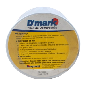 Fita demarcação solo branco 48mm x 30mt