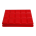 Forma para gelo de silicone vermelho 15 cubos Mor 8556