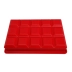 Forma para gelo de silicone vermelho 15 cubos Mor 8556