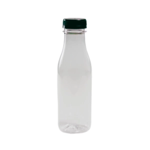 Garrafa Pet 0400 Ml Cristal Com Tampa Preta Bc 37 Milímetros G-3540 Galvanotek