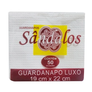 Guardanapo Pequeno 19 por 22 Pacote Com 50 Unidades Sandalos 