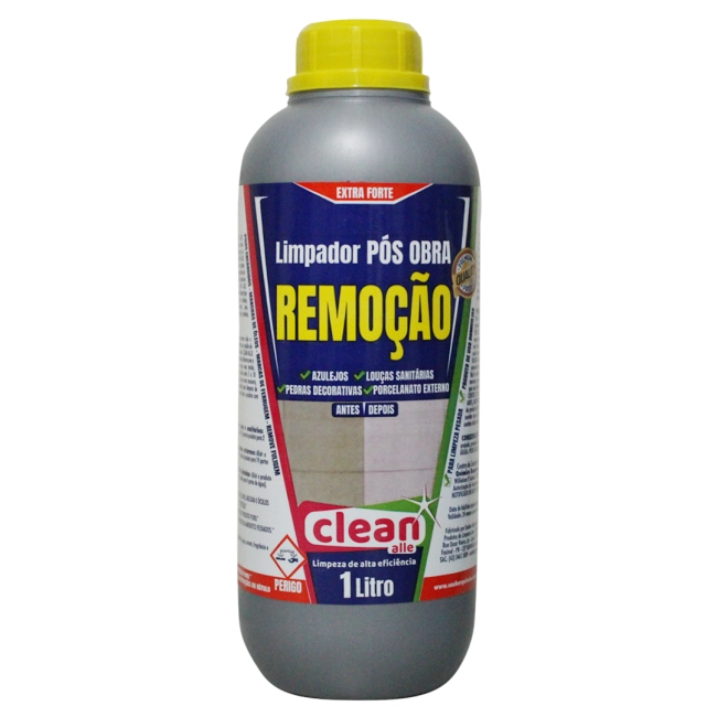 Limpador pós obra 1 litro remoção clean alle Sauber