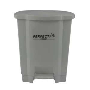 Lixeira 50 litros cinza com pedal Perfect