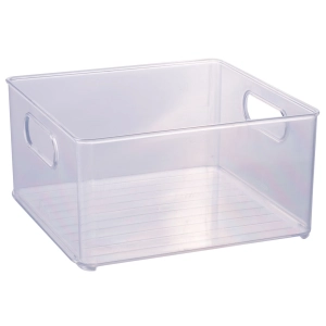 Organizador multiuso 20x20xcm cristal Plasutil