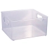 Organizador multiuso 20x20xcm cristal Plasutil