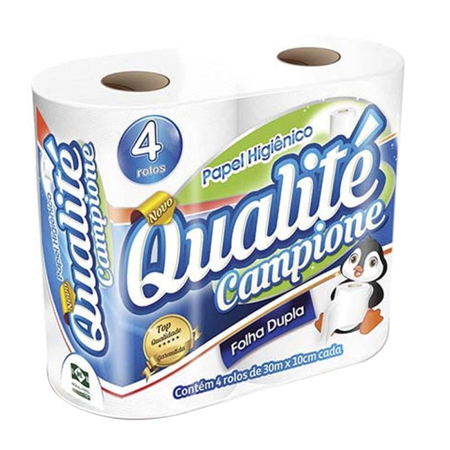 Papel higienico Qualite Campione 4x30 metros folha dupla 