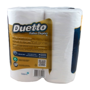 Papel higienico Sepac 4x30 metros folha dupla Duetto pacote