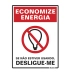 Placa 15x20cm poliestireno economize energia Sinalize 