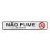 Placa Sinalize 05x25cm alumínio não fume