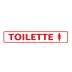 Placa Sinalize 05x25cm poliestireno toilette feminino