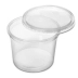 Pote 750ml Redondo PP Pacote Com 25 Unidades Kit Rio Plastic 