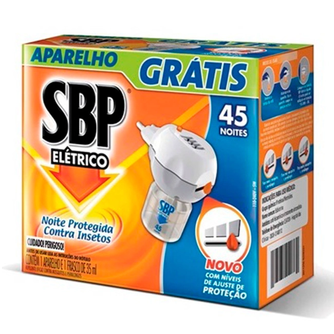 Repelente SBP elétrico liquido com refil 35ml 