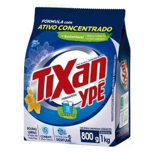 Sabão em Pó 800gr Tixan Sache Primavera Azul Ypê 