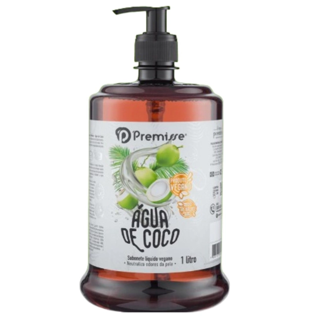 Sabão líquido 1 litro vegano água de coco Premisse