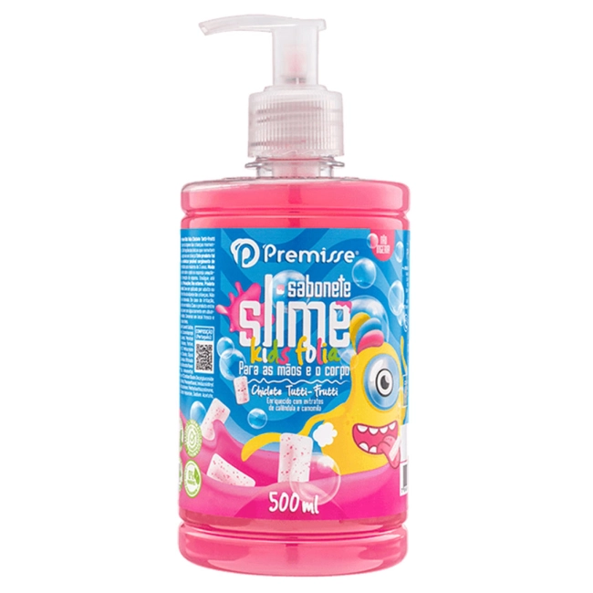 Sabonte slime 500ml kids chiclete de tutti-frutti Premisse 