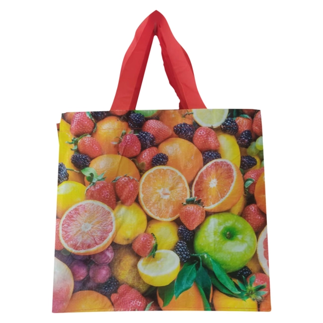 Sacola reutilizável 37x18x35cm eco frutas Bopmpack