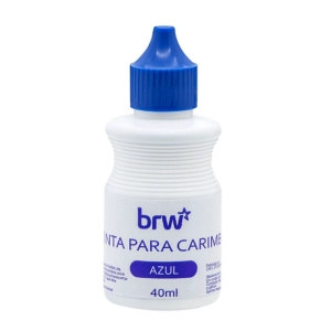 Tinta para carimbo BRW azul 40ml