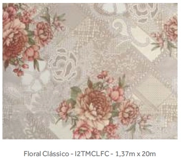 Toalha térmica de mesa 1,37 metros classic floral classico Kapazi